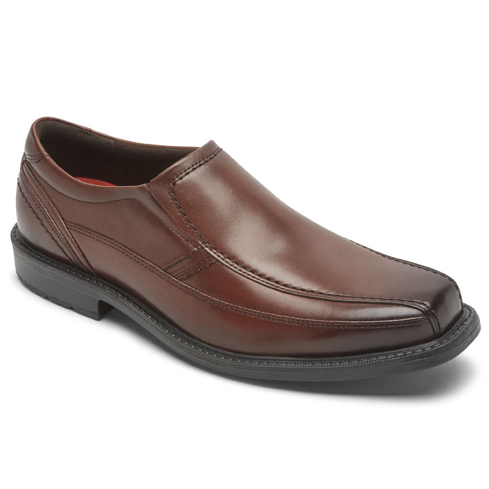 Rockport Slip-On For Mens Brown - Style Leader 2 Bike Toe - OI4986031